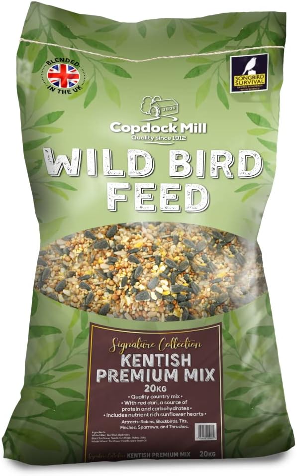Copdock Mill Wild Bird Seed & Grain Mix 20kg Bag – All Year-Round High ...