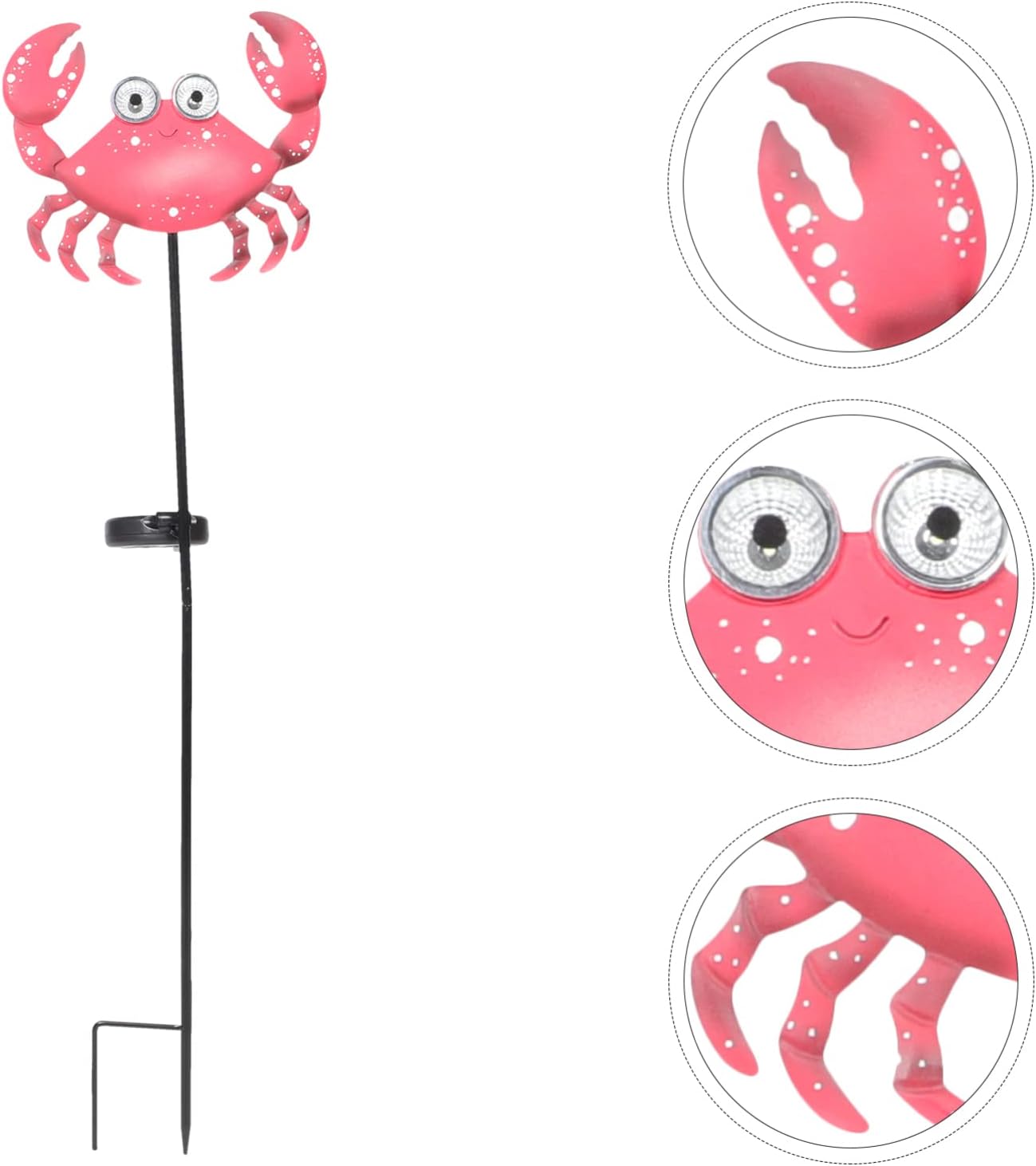 Yardwe Outdoor Decor Solar Powered Lights Crab Solar Lawn Light Garden Lamp Outdoor Garden Stake Light for Landscape Outdoor Decorative Lights Solar Outdoor