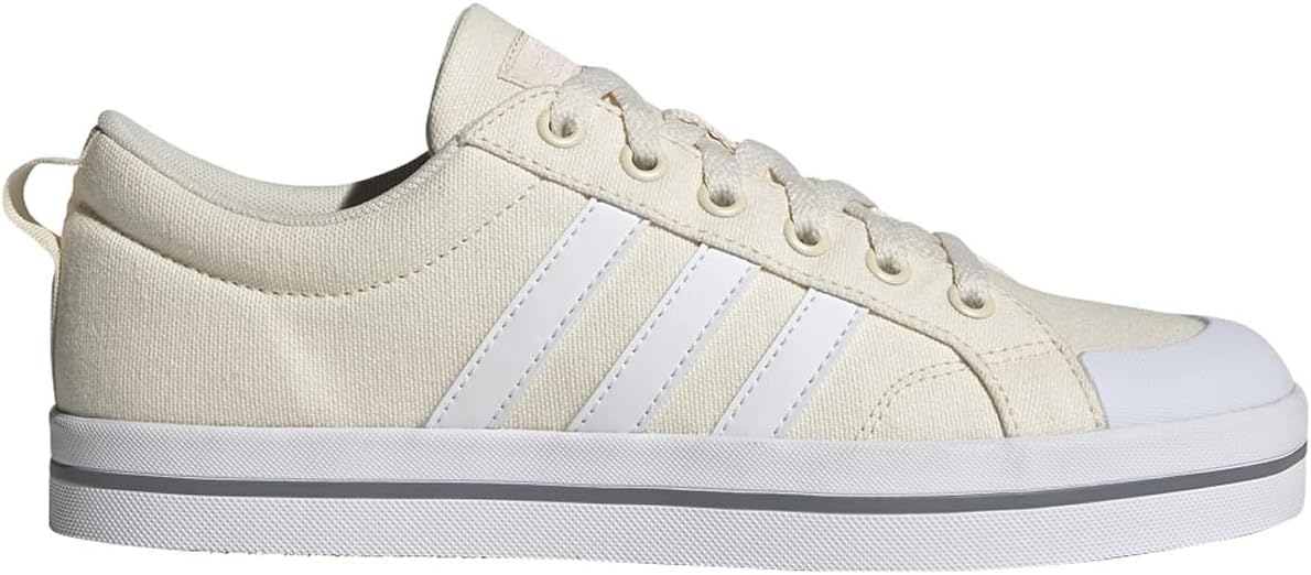adidas Women's Grand Court Sneaker, Wonder White-white-clear Pink, 5.5