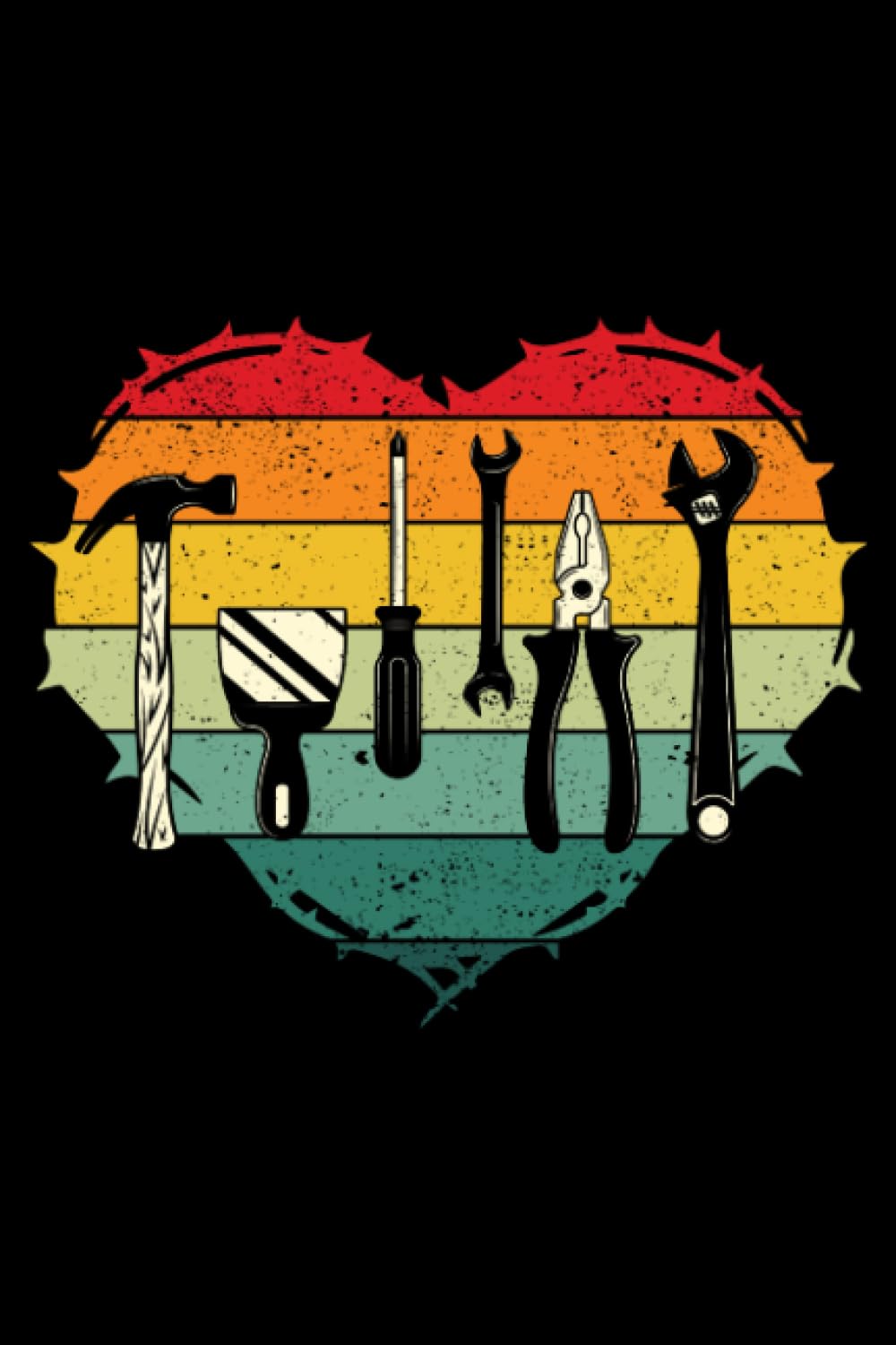 Heart Love Handyman Mechanic Woodworking Mechanical Tools: Home Improvement Gifts Handyman Diy House | Dot Grid Journal, Notebook or Organizer | ... book, Scheduler, Task Checklist | 6x9 Inches