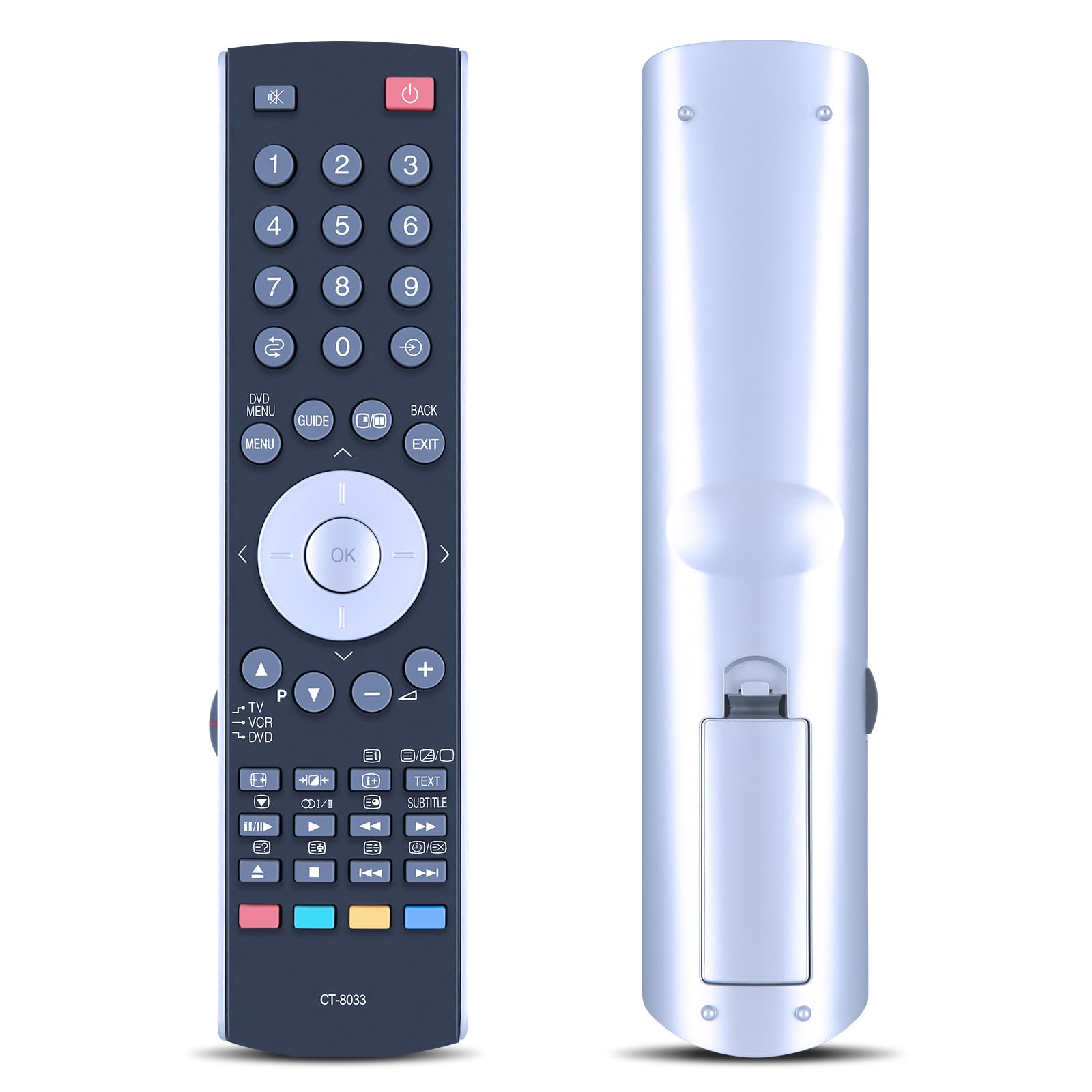 TCNOUMT New Replacement CT-8003 Remote Control Suitible for Toshiba REGZA TV 32XV505DG 17WLT56B 20WLT56B 37XV500A 42XV500A 27WLG65G 32AV554D 37AV555D 15V330DB 19W330DB 19W331DG 20W330D