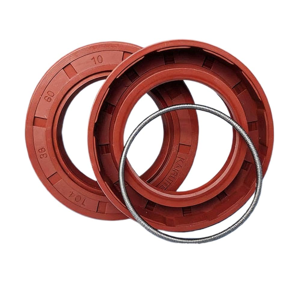 Fluororubber Skeleton Oil Seal Temperature and Corrosion Resistant TC Oil Seal Water Seal TG4 External Thread(ID16xOD35xH7(3pcs))