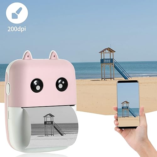 Miniatura 4 de Mini impresora mini impresora térmica inalámbrica de fotos mini impresora portátil de 200 ppp para Android iOS impresora de fotos portátil para