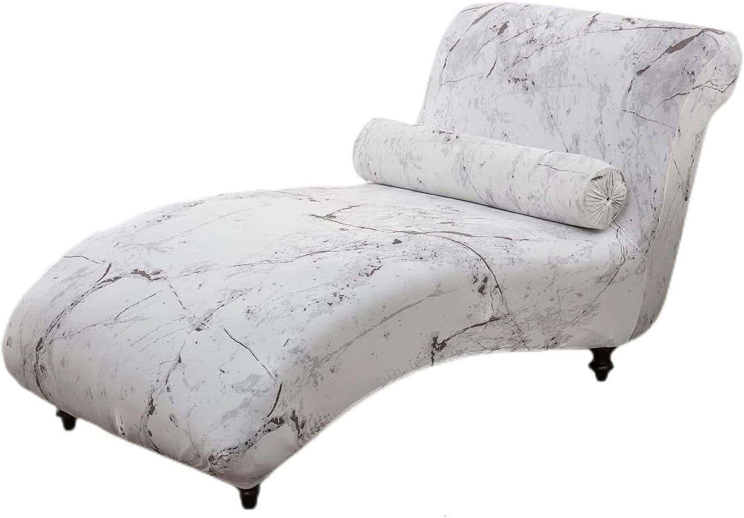 Yopoiy 1 Printed Chaise Lounge Covers Slipcover Pet, Stretch Armless Chaise Lounge Covers Indoor Washable For Living Room (,One Size)