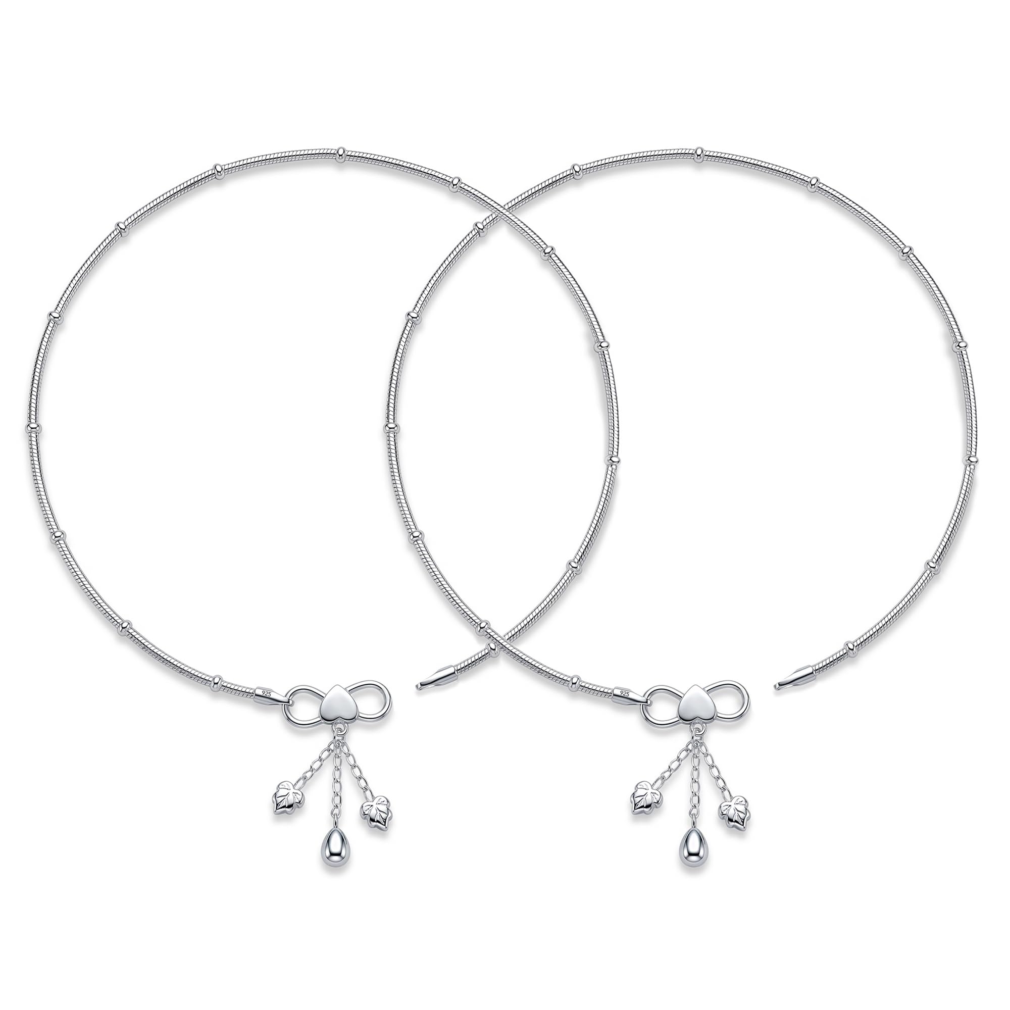 truesilver acpl Silver Anklet for Women & Girls-picture-20