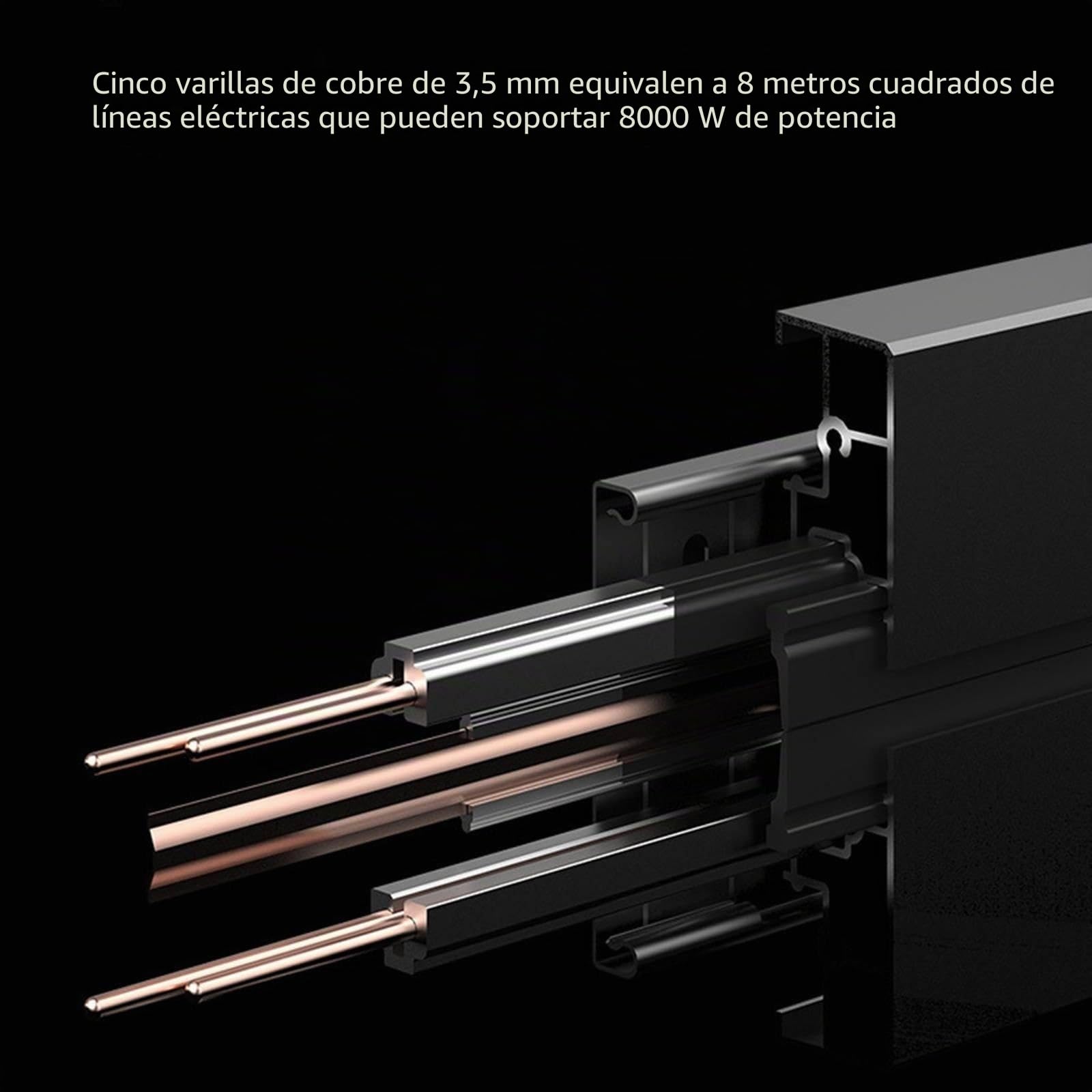 Zócalos de riel eléctrico para Cocina, Superficie extraíble, Enchufe Deslizante montado en la Pared, múltiples Tomas de Mesa,White-40cm