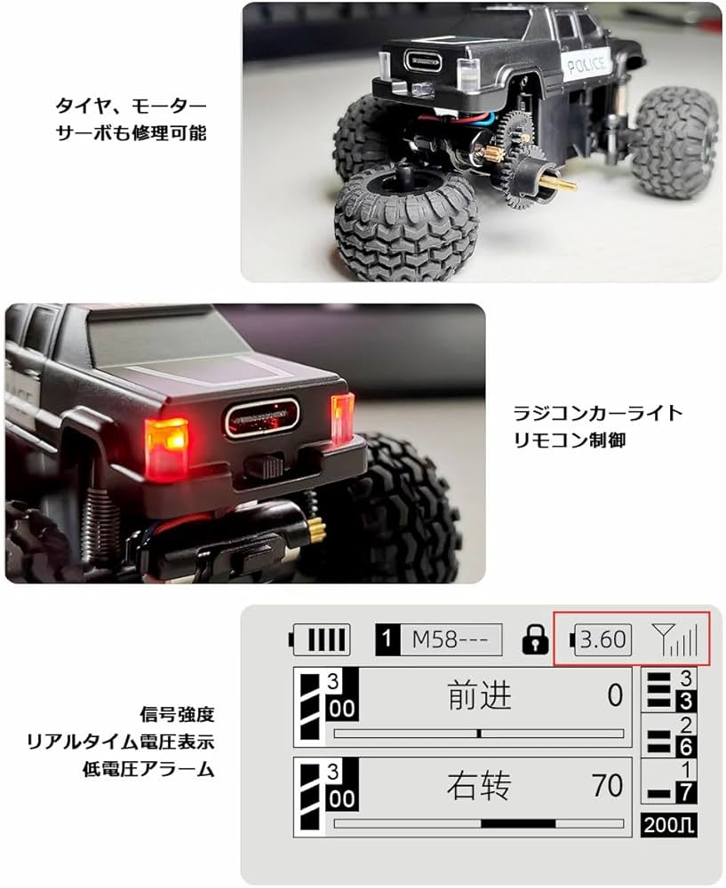 LDARC M58 RTR モンスタートラック オプション付き Amazon.co.jp LDARC M58 RTR モンスタートラック オプション付き Amazon.co.jp