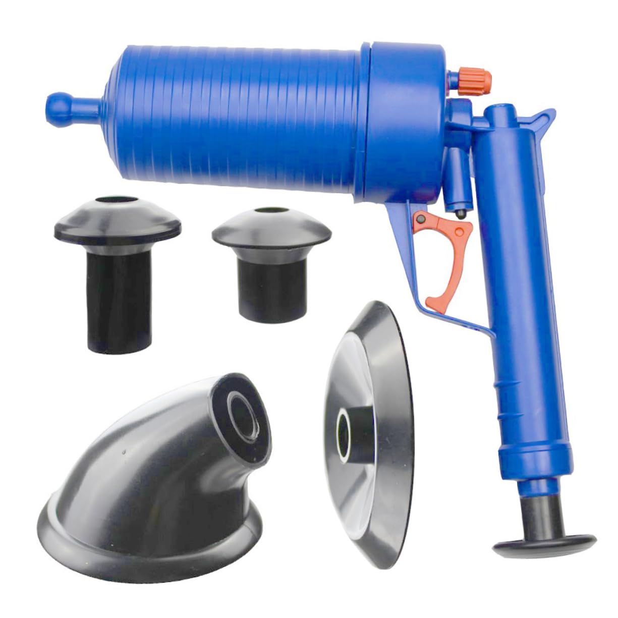 Déboucheur de Canalisations à Air Puissant, Ventouse Robuste pour Toilettes et Évier, Abs, 1 Set pour Salle de Bains Cuisine