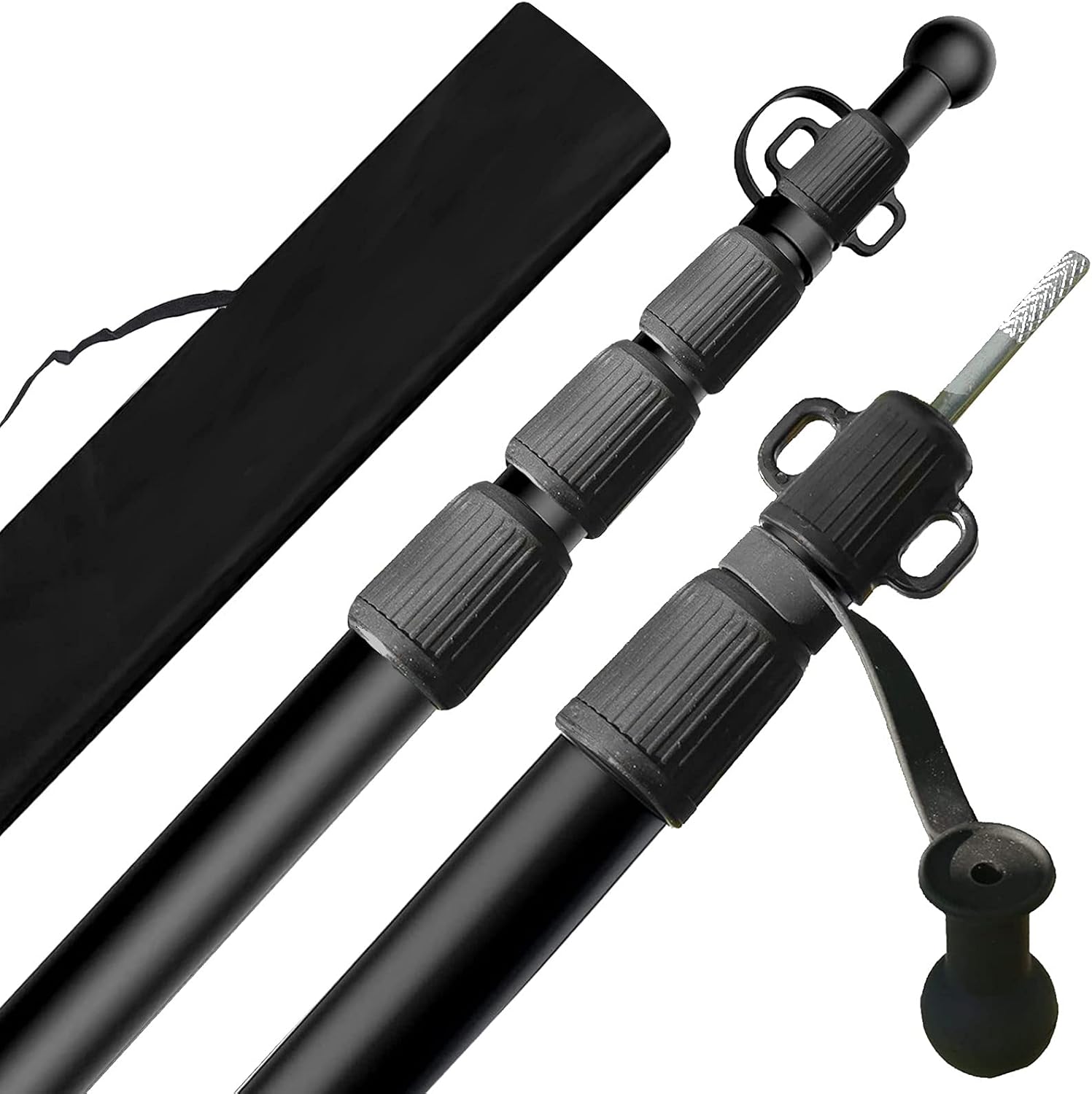 YHMT 2er Set ZeltTeleskopstangen aus Aluminium stufenlos verstellbar