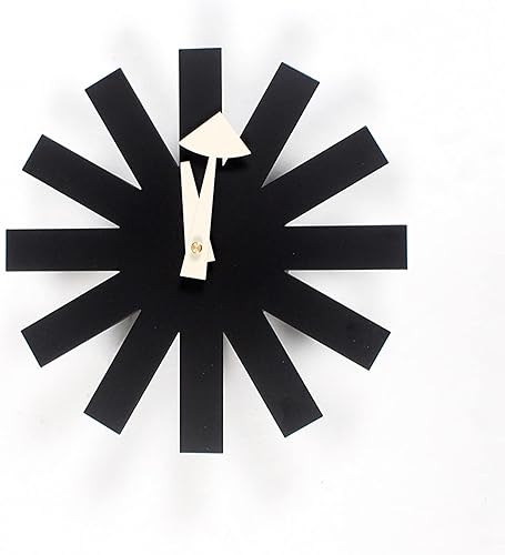 Miniatura 19 de SHISEDECO Reloj de bola de mediados de siglo, pintado de madera maciza sin tictac, decorativo, moderno, silencioso, reloj de pared para el hogar,