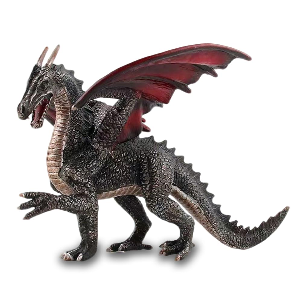 HAUZMLL Flying Dragon Monster Ornament, Mythical Dragon Figurine, Fantasy Monster Series Statue, Decorative Sculpture for Teens & Home Decor