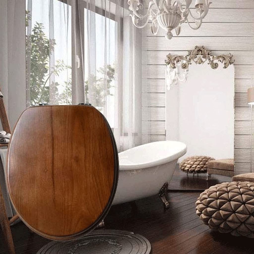 Asientos de WC Tapa de Inodoro: Asiento de Inodoro Elevado con Tapa, Asiento de Inodoro Elevado Que se bloquea en la mayoría de los inodoros, Asiento de Asistencia portátil