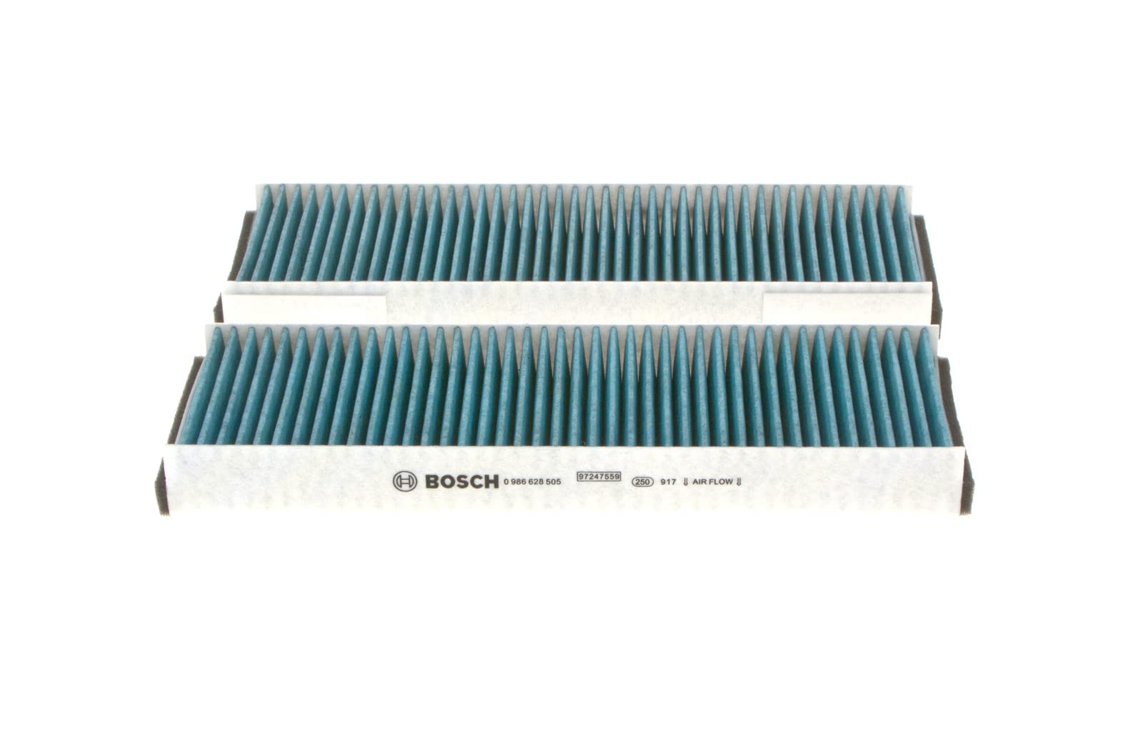 Bosch A8505 - Filtre d'habitacle anti-odeurs et anti-bactérien Filter+ - filtre à poussière et à pollen