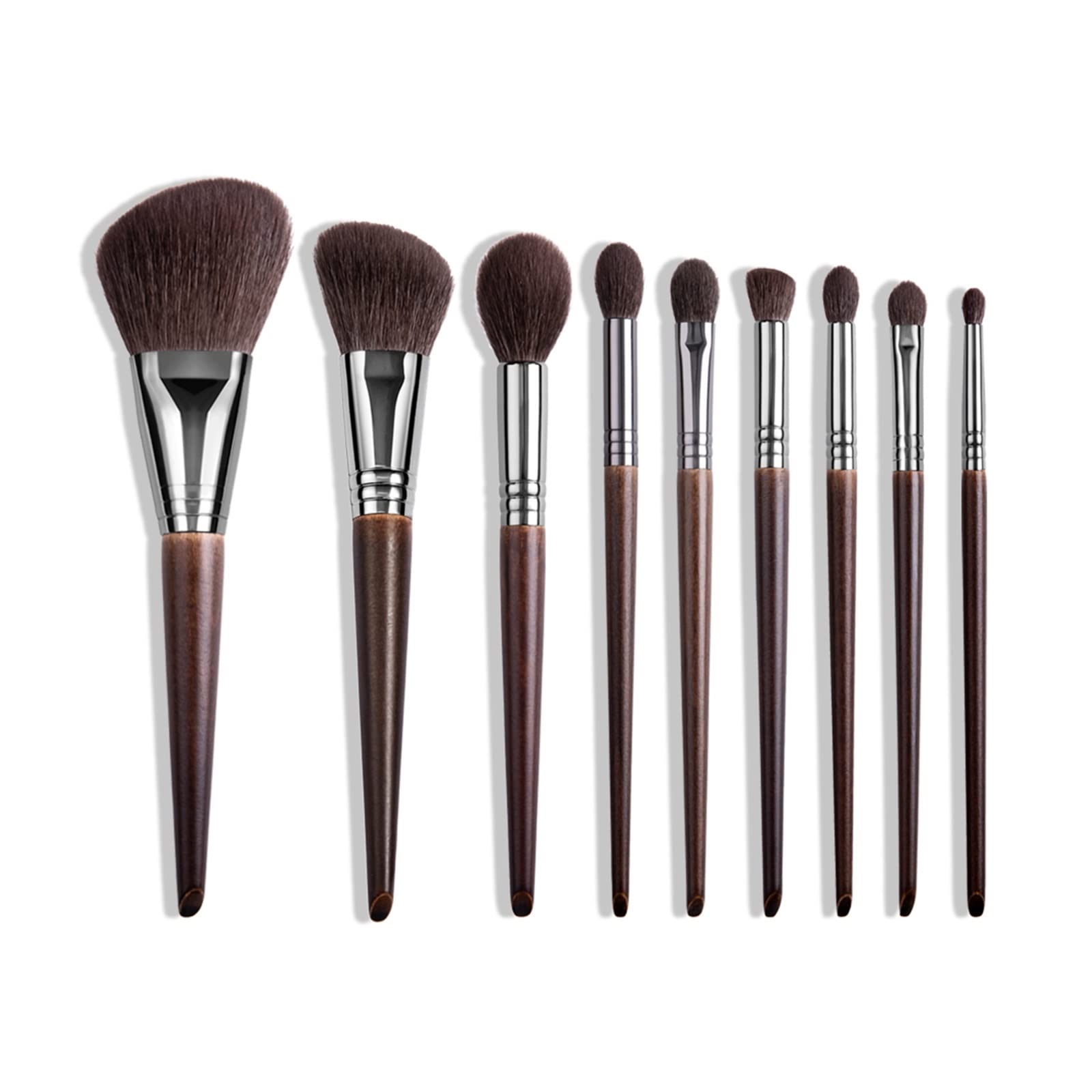 Set di 9 pennelli da trucco professionali per ombretto e viso