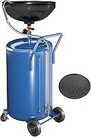 Larbanke 20-Gallon Air-Operated Waste Oil Drain Tank with Adjustable Height & 360° Wheels for Auto Shops