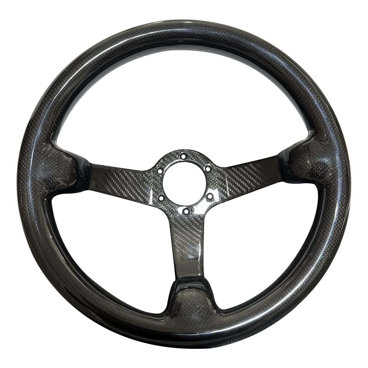 Carbon Fiber Steering Wheel 320mm Universal Carbon Fiber Racing Steering Wheel – Flat Bottom, Semicircle, Lightweight Flat Bottom Steering Wheel - Foto 7