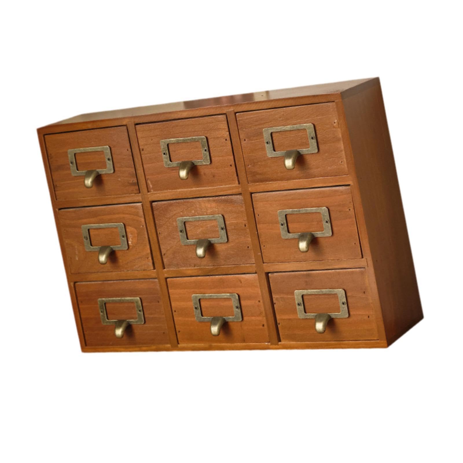 Cassettiera da tavolo vintage in legno, organizer per cassetti da ufficio, per soggiorno, utilizzabile a lungo, cassettiera da tavolo in legno,