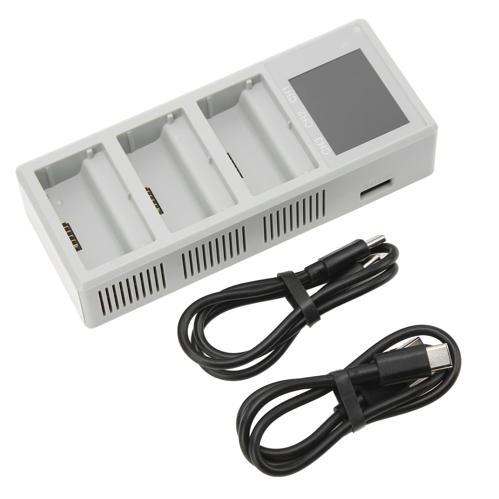 Chargeur pour Drone avec Support 2 Voies, 3 Batteries Chargeur pour Écran LCD USB Compatible avec Mini 3 Pro Mini 3 Accessoires Pour Modèles Avions