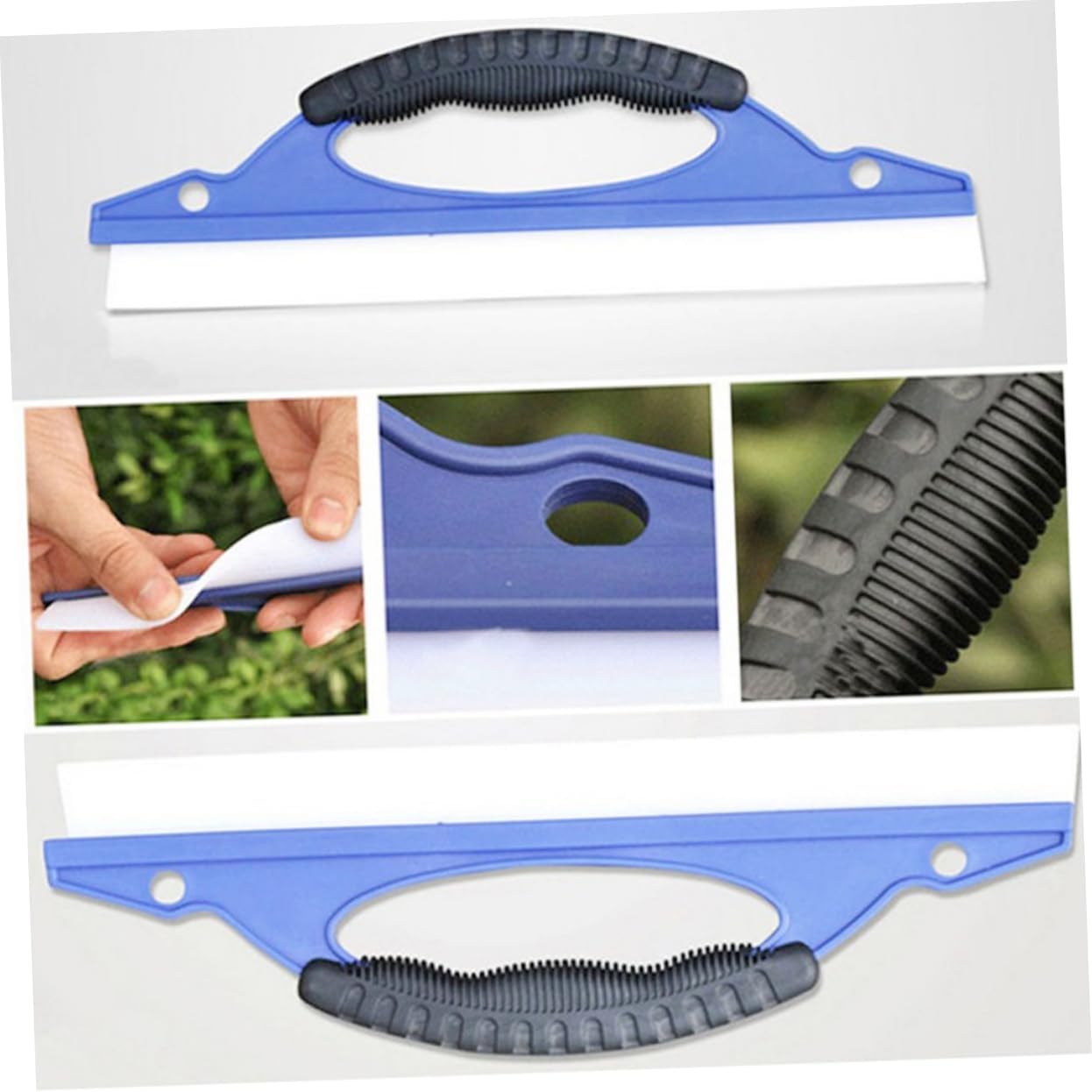 Car Squeegee Window Wiper Tool for Efficient Water Drying and Scraping for Windshield Glass Doors and Tiles Ergonomic Handle