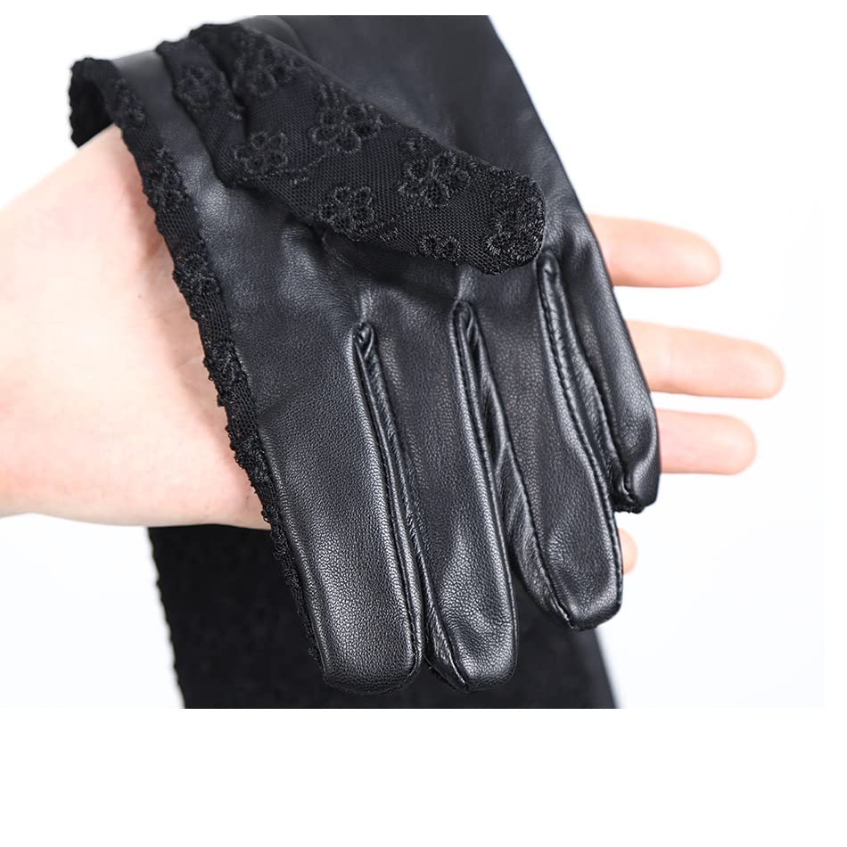 Amazon.com: DUYHBAWRS Accessories Long Leather Gloves Long Lace