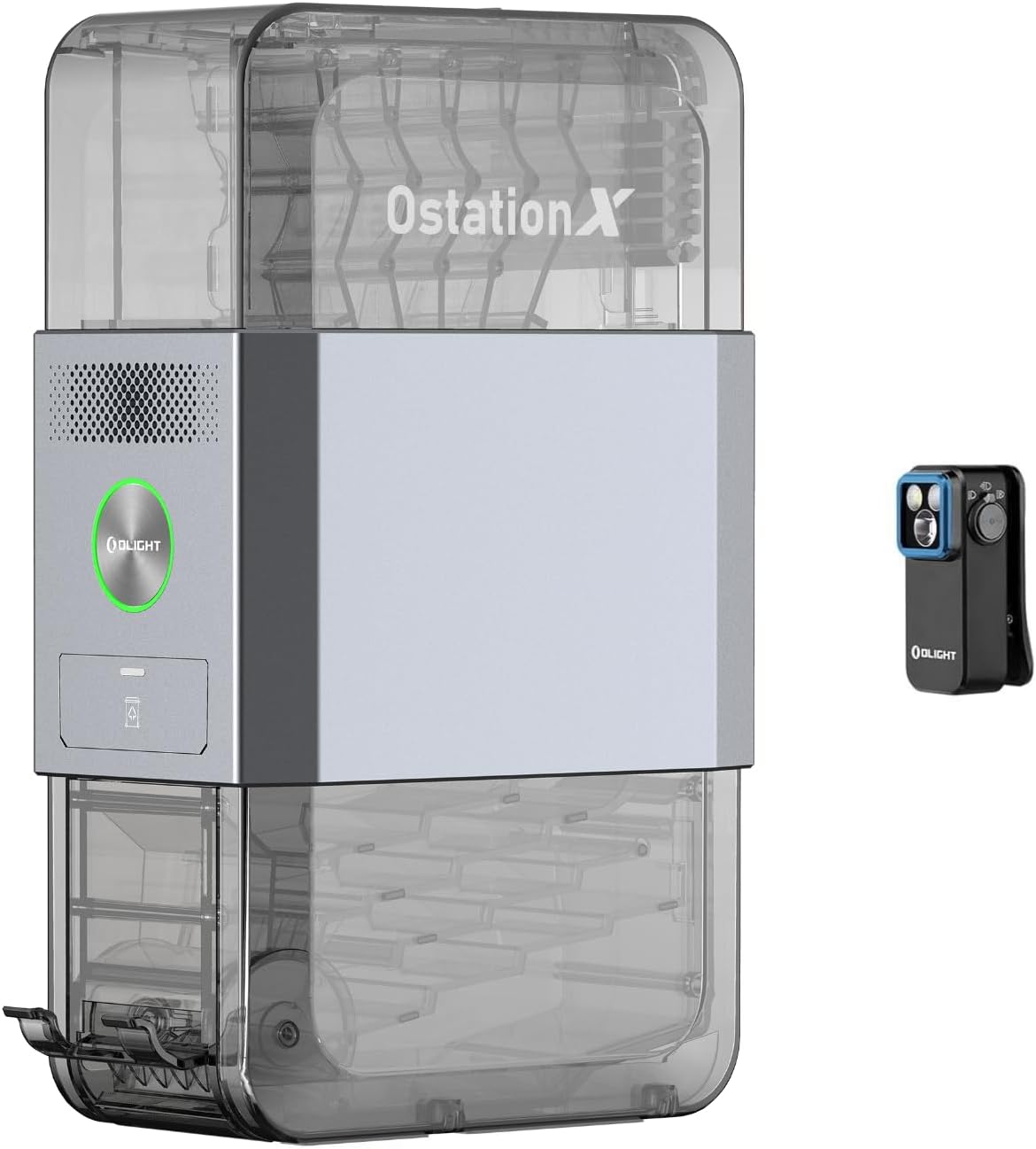 OLIGHT Ostation X Battery Charger for NiMH AAA Rechargeable Battery Bundle Oclip Pro EDC Flashlight Clip-on Light, Rechargeable 500 Lumens with Three Lighting Solutions