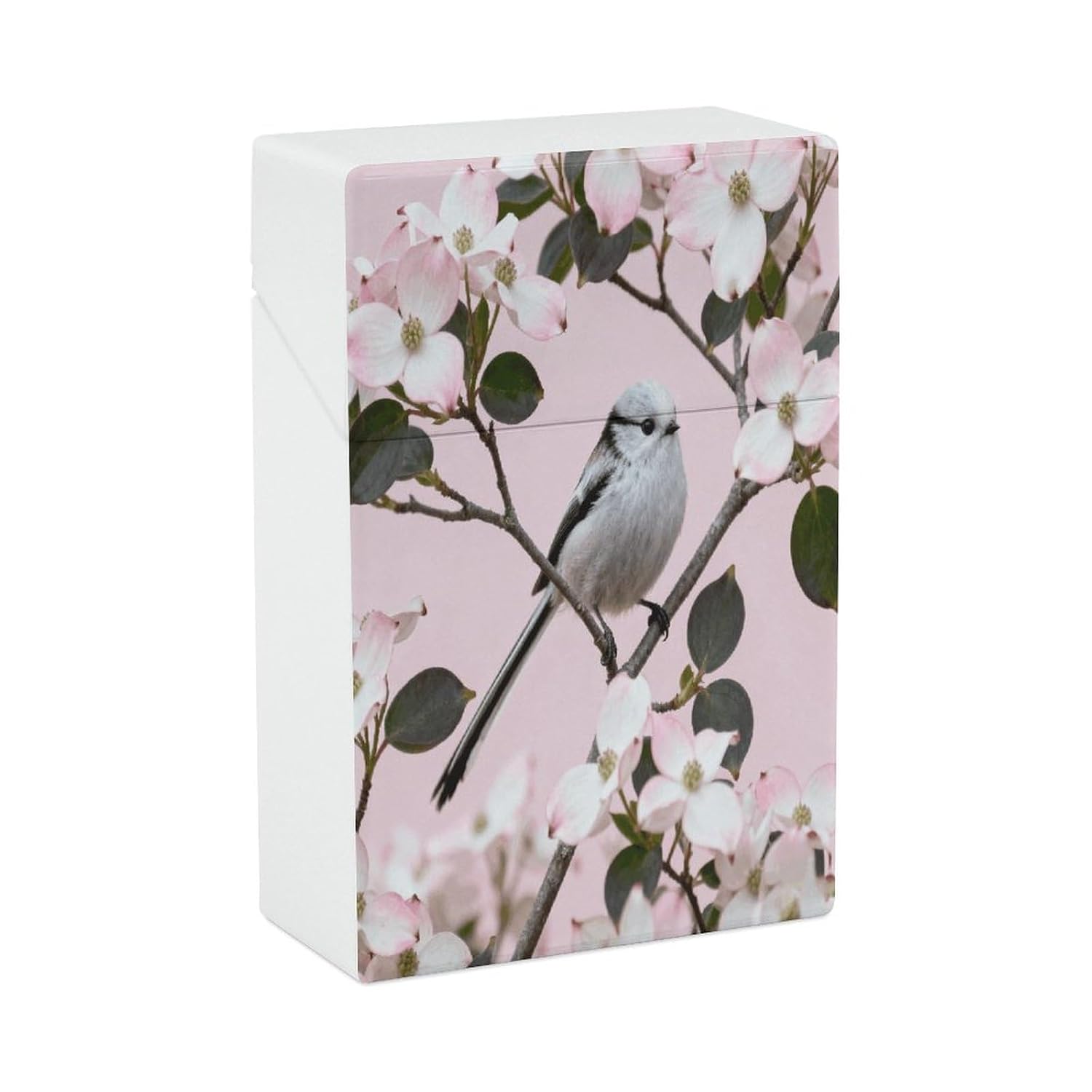 Silver Throated Tit Plastic Cigarette Case King Size for Men Women