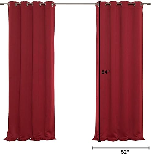 Miniatura 7 de Cortina térmica aislante con ojales de níquel y acero inoxidable, color liso