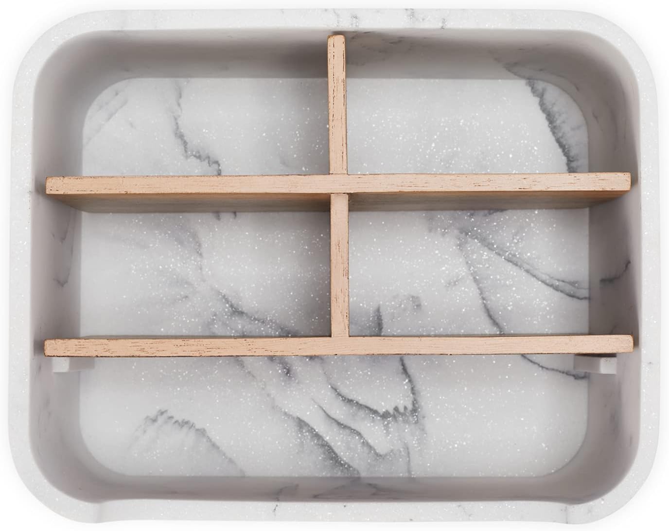 Desk Organizers, Marble Remote Holders for Table, Modern Office Controller Pen Phone Holder Organizer, Stylish Caddy and Storage Accessories for Bedside Nightstand Desktop Coffee Table