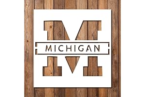Michigan Stencil: Enhance Your Creative Projects with Letter M Precision