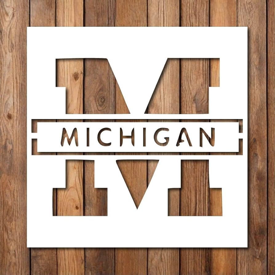 Amazon.com : 1 Pcs - Michigan Stencil | Michigan State with Letter M Stencils for Painting on Wood, Glass, Wall, Rock, Fabric, Walls, Canvas, Glassware | Letter M Stencil (4x4) : Arts, Crafts & Sewing amazon-com-1-pcs-michigan-stencil-michigan-state-with-letter-m-stencils-for-painting-on-wood-glass-wall-rock-fabric-walls-canvas-glassware-letter-m-stencil-4x4-arts-crafts-sewing