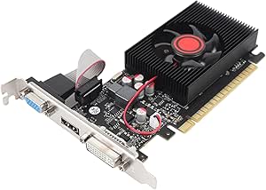 VBESTLIFE GT730 4GB Grafik Kartı, DDR3 128Bit GPU, 810/1344MHz PCIE 2.0 16X Oyun Ekran Kartı, DirectX 12 Için Masaüstü Bilgisayar Grafik Kartı Desteği