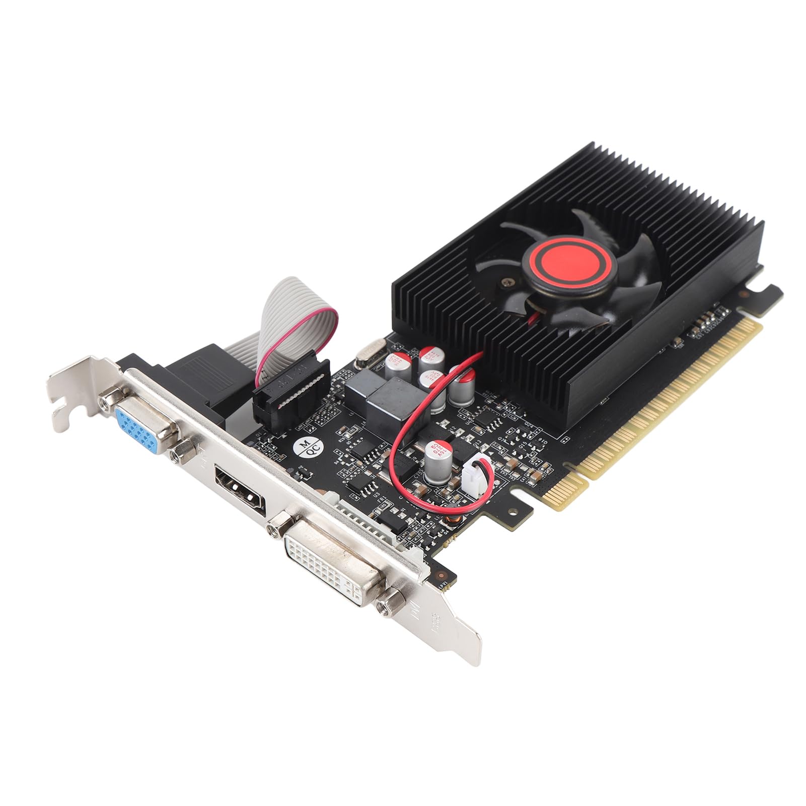 GT730 4 GB Graphics Card, DDR3 128 -Bit GPU, PCIE 2.0 16X Gaming Karta Graficzna, Komputer Komputerowy Niski Profil Karta Graficzna z HDMI, DVI, VGA