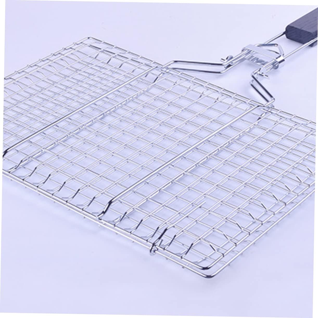 1pc Detachable Stainless Steel Barbecue Grill Mat for Outdoor Bbq for Even Grilling Easy to Clean Folding Design Replacement for Damaged Bbq Accessories