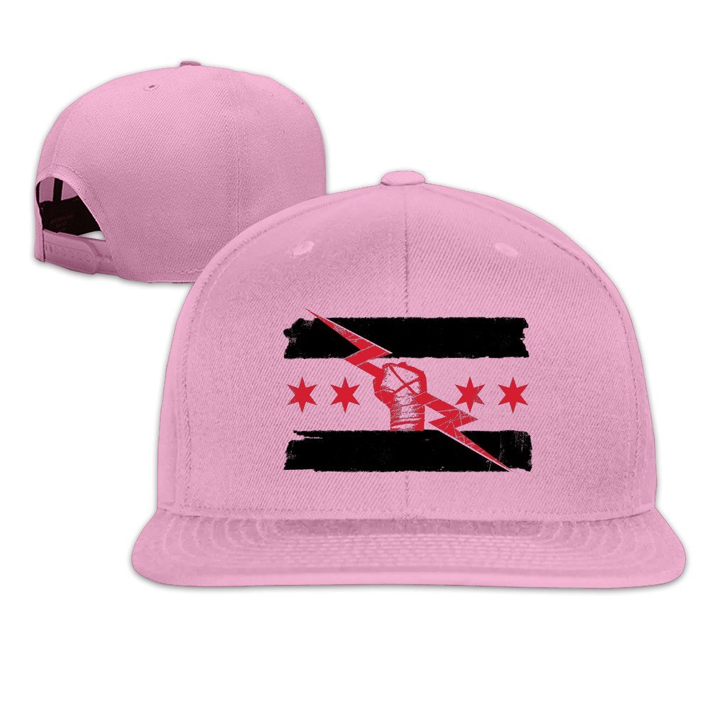 cm Punk Fist Star Sign Baseball Cap Flat Brim Hip-Hop Hat