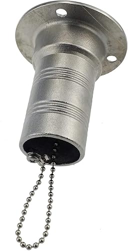 Miniatura 2 de Marine Deck - Llenadora de combustible para cubierta de gas, combustible, agua, residuos, diésel, llenado de cubierta de acero inoxidable de 90