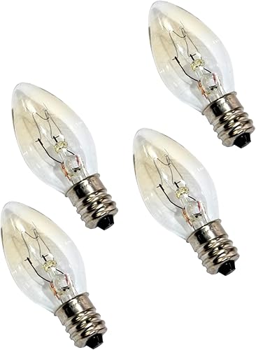 HQRP Paquete de 4 bombillas de 15 W y 120 V para lámparas de sal del Himalayalámparas de roca de sal