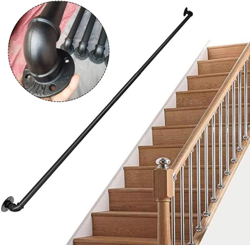 Rampe de tuyau d'eau en fer forgé industrie pour escalier intérieur