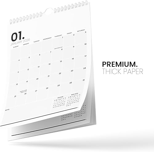 Miniatura 5 de Karto Calendario de pared 2025-2026  Vertical de 8.5 x 11 pulgadas, de julio de 2025 a diciembre de 2026  Aumenta tu productividad y fácil