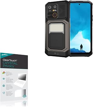 BoxWave Screen Protector Compatible with AGM G3 6.72 in - ClearTouch Crystal Privacy 2-Pack, Privacy Screen Protector Flexible Film Clear
