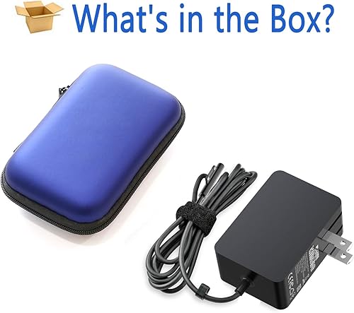 Miniatura 7 de Microsoft Surface Go - Cargador de 24 W - Adaptador de corriente de 15 V 1.6 A para Surface Go 321, Pro 45, portátil Core m3 Tablet Travel Case