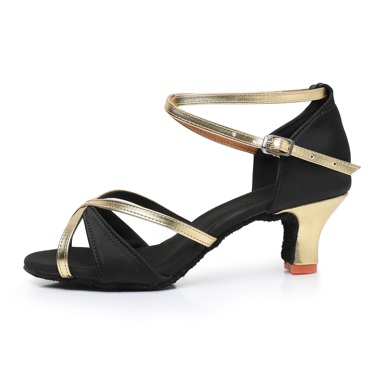 Rosefinch Latein Tanzschuhe für Damen Professionelle Ballsaal Salsa Chacha Performance Tanzschuhe 5/7cm Absatz