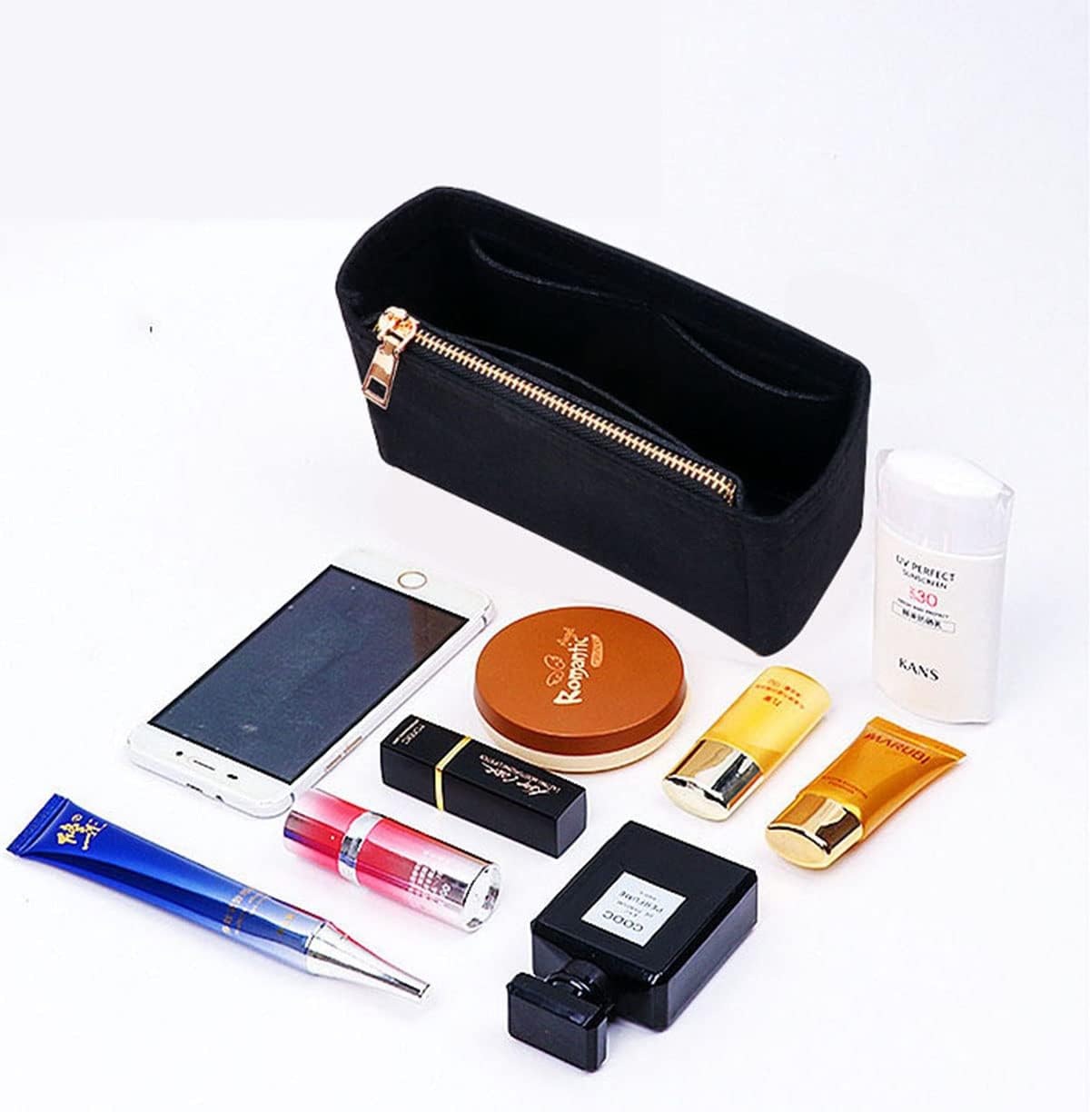 Lckaey Bag Organizer Insert- For Gabrielle Hobo Organizer -Pocket insert Organizer2015black-XL