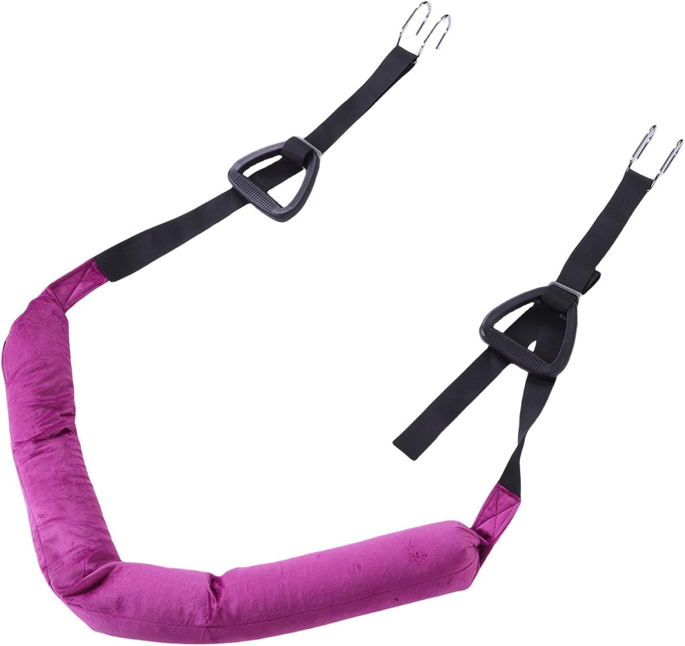 Hanging Back Stretcher Belt Waist Stretcher Strap with Double Hook Design Adjustable for Leg Flexibility Back Support Home Gym Use