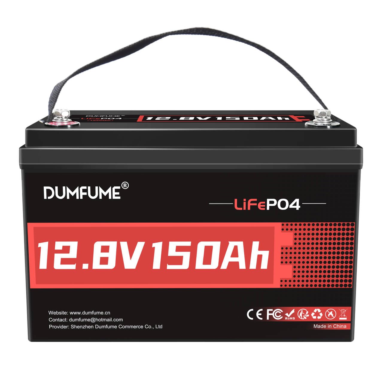 DUMFUME 12V 150Ah LiFePO4