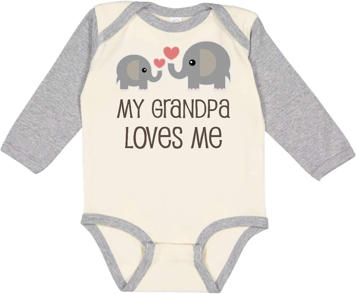 inktastic My Grandpa Loves Me Long Sleeve Creeper