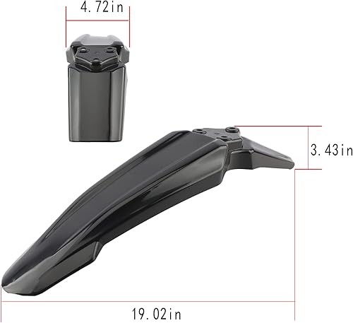 Miniatura 56 de Guardabarros trasero Sur Ron, imitación fibra de carbono Dirt Bike trasero Fender Protectorfor Sur-Ron Light Bee Guardabarros trasero,Guardabarros