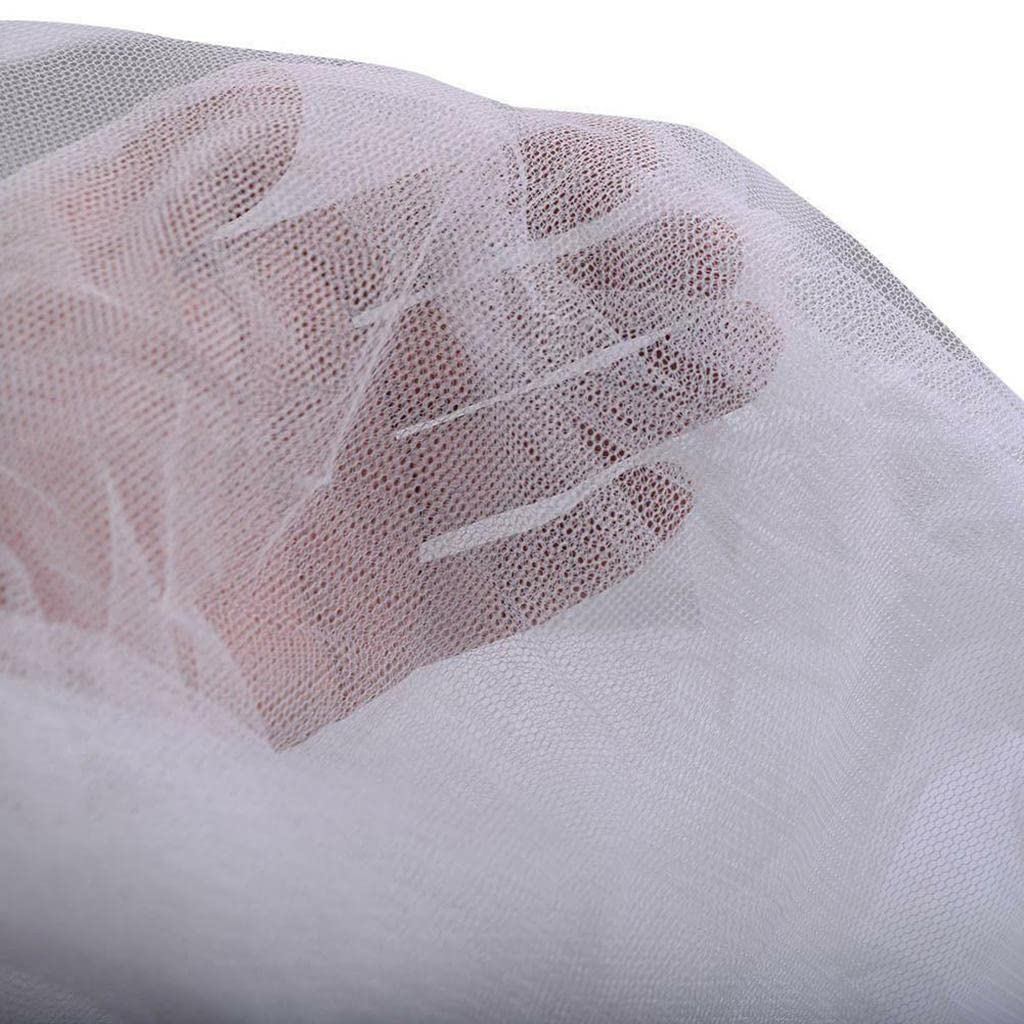 Bett Moskitonetz Insektennetz Polyester Baldachin Vier Öffnungen Vorhang für Doppelbett Camping Reise