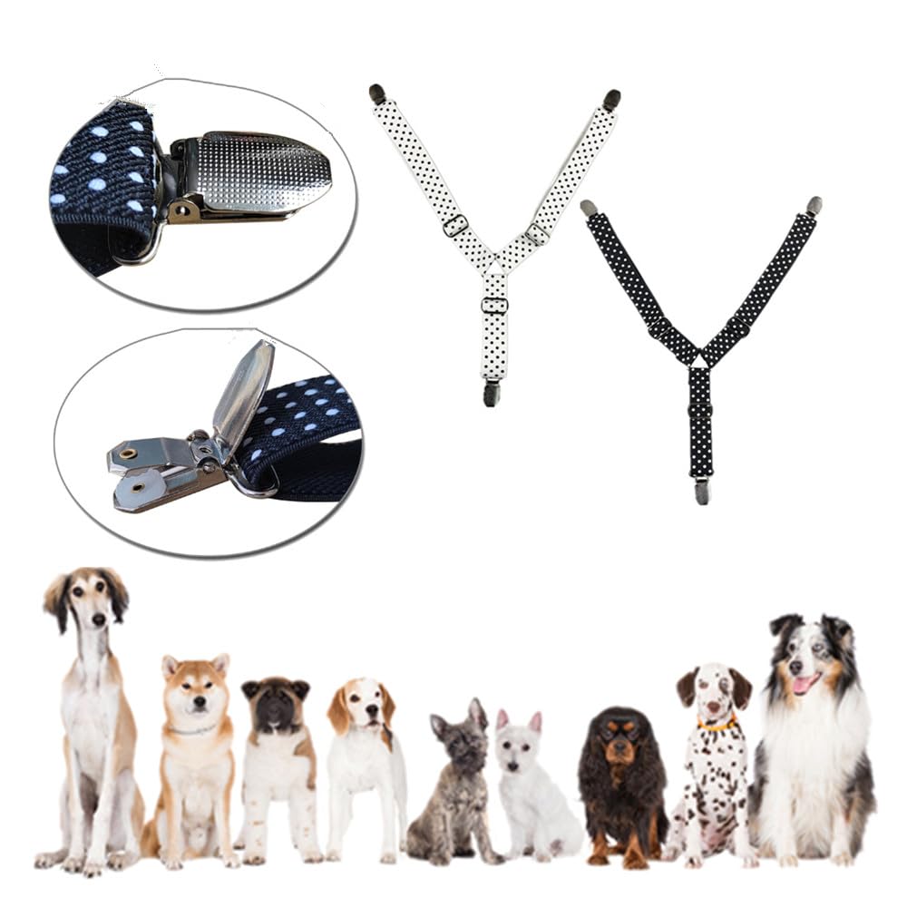 Bretelles pour chiens avec harnais et couches - Réglable pour chiots et chiens adultes