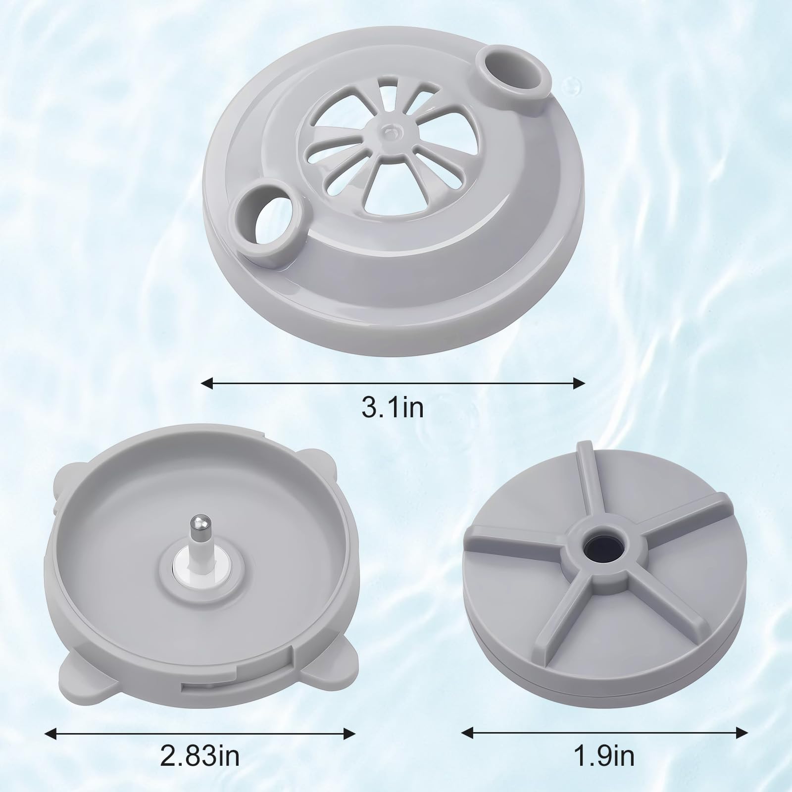Tête de Moteur à Jet magnétique de Rechange BF-004 pour Chaise de pédicure LURACO - Baignoire Spa avec hélice et Couvercle