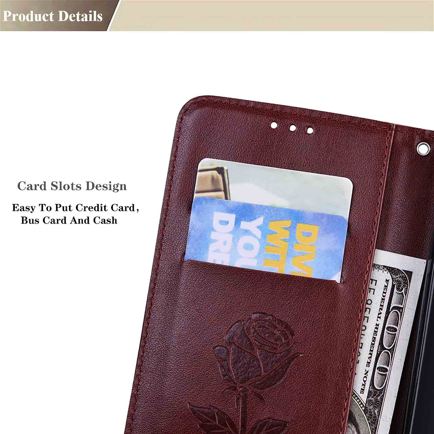 Custodia per Oppo R11s Plus Book-Style Protettiva Cellulare a Libro